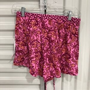 Vanilla Star Pink and Orange Patterned Shorts